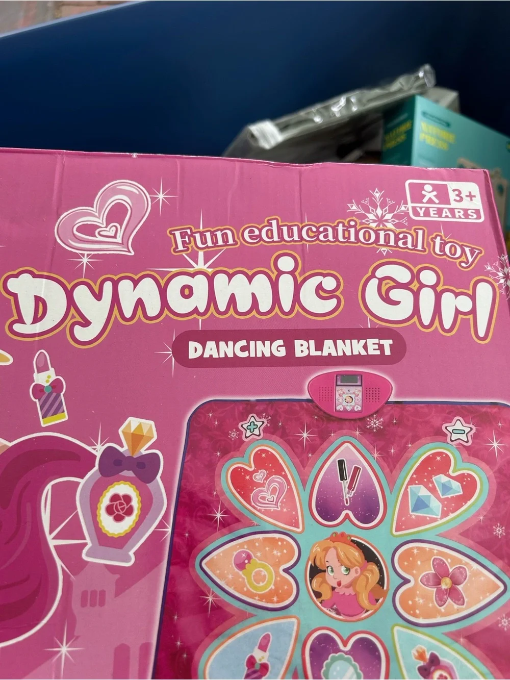 Dynamic Girl Dancing Blanket - Pink Kids Dance Mat